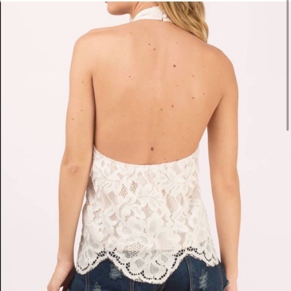 TOBI Lace Halter Top - Picture 8 of 8